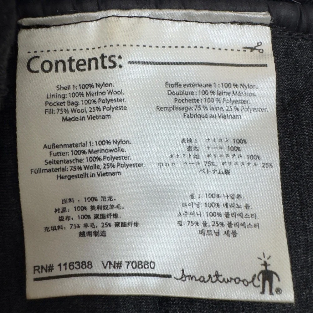 Smartwool‎ Puffer Mini Skirt PhD Smartloft Womens Sz S Black Outdoor Insulated